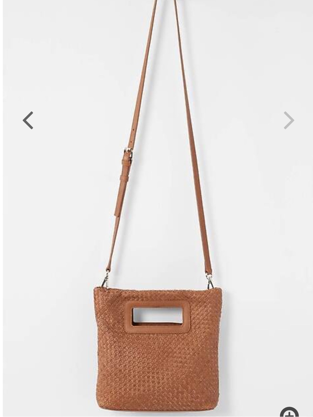 J. Jill Woven Leather Fold Over Crossbody